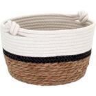 Kit 3 Cestos Organizadores De Fibra Para Decoração Casa Sala