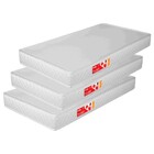 Kit 3 Colchões Liso Para Berço 130x70x10 Cm D18 Branco - Pror