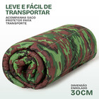 Kit 3 Colchonetes Camuflado Casal 190x130cm Com Bolsa Para Tr