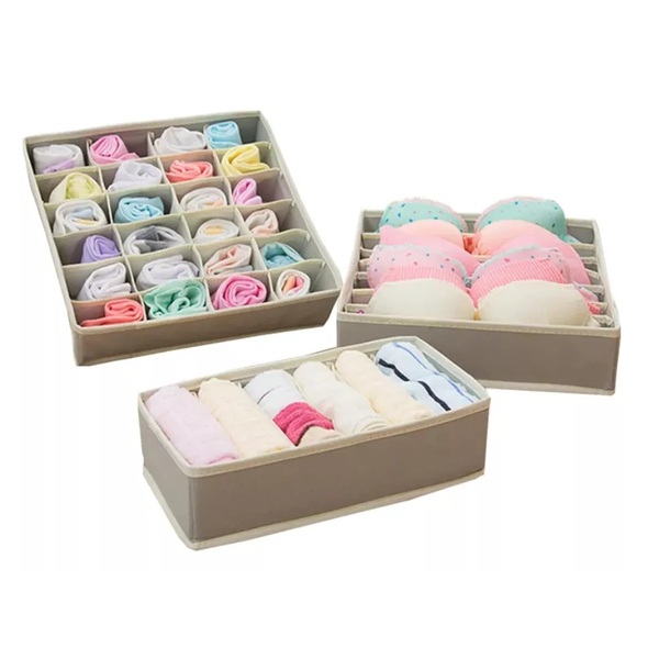 Kit 3 Colmeia Organizador Gaveta Calcinha Cueca Meia Sutiãs C