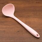 Kit 3 Conchas De Cozinha 27cm Silicone Rosa Para Servir Sopa