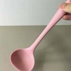 Kit 3 Conchas De Cozinha 27cm Silicone Rosa Para Servir Sopa