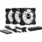 Kit 3 Coolers Saturn 12 Pro Argb + Hub + Controle Aerocool