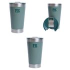 Kit 3 Copos Térmicos Cerveja Gelada 473ml Pk For Drink Verde