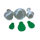 Kit 3 Cortador Modelador Com Ejetor Joaninha Para Pasta Ameri