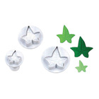 Kit 3 Cortador Modelador Ejetor Folha De Uva Para Pasta Ameri