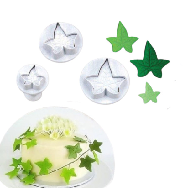 Kit 3 Cortador Modelador Ejetor Folha De Uva Para Pasta Ameri