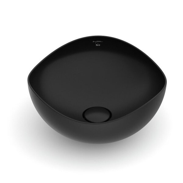 Kit 3 Cubas De Apoio 37,5x37,5cm Ruy Ohtake Roca Matte Black