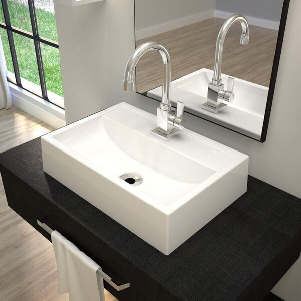 Kit 3 Cubas De Apoio Para Banheiro Q45w Retangular Compace Br