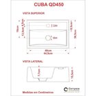 Kit 3 Cubas De Apoio Para Banheiro Q45w Retangular Compace Ci