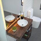 Kit 3 Cubas De Apoio Para Banheiro R30w Redonda Compace Branco