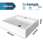 Kit 3 Cubas de Apoio Pia Sobrepor para Banheiro Lavabo