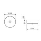 Kit 3 Cubas De Apoio Red Sem Mesa 390 Slim Celite Branco