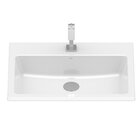 Kit 3 Cubas De Sobrepor Com Mesa 55x42cm Optica Pq55 Roca Bra