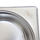 Kit 3 Cubas Gastronômica Inox Gn 1/1 65mm Com Alça Prateada