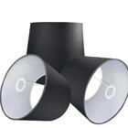 Kit 3 Cúpula Para Abajur  Tecido Algodão 15x17x20 Cm Pt