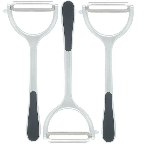 Kit 3 Descascadores De Legumes Manual Inox Wolff 18cm