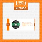 Kit 3 Discos De Esmerilhadeira Para Desbaste 115mm 115x6x22 D