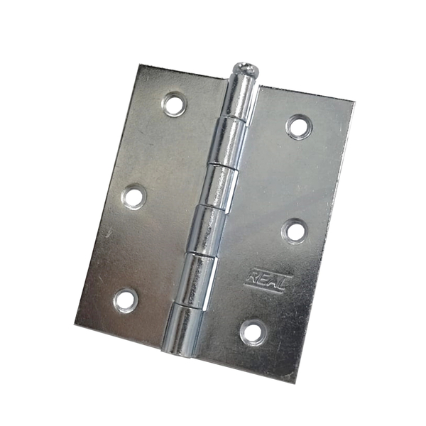 Kit 3 Dobradiça Zincada Porta / Janela Pino Solto 3 X 2,5"