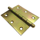 Kit 3 Dobradiças 3 X 2,5 Pol Zincada Para Portas E Janelas