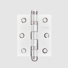 Kit 3 Dobradiças Com Rolamento 3025 Em Aço Cromado