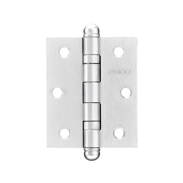 Kit 3 Dobradiças Com Rolamento 3025 Em Aço Inox Escovado