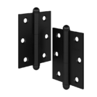 Kit 3 Dobradiças Com Rolamento 3530 Em Aço Preto Kit 3 Dobrad