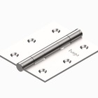 Kit 3 Dobradiças Haga 3x2½ Pino Chato Sem Anel - 2535