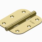 Kit 3 Dobradiças Haga 3x2½ Pino Chato Sem Anel - 2544