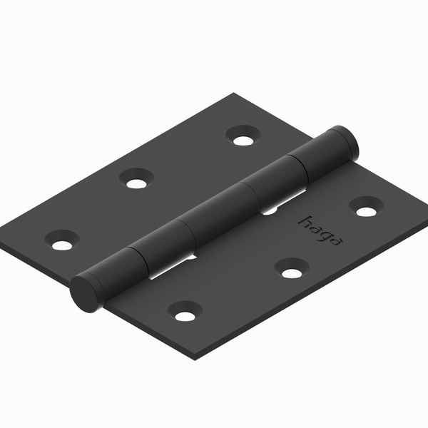 Kit 3 Dobradiças Haga 3x2½ Pino Chato Sem Anel - 2551