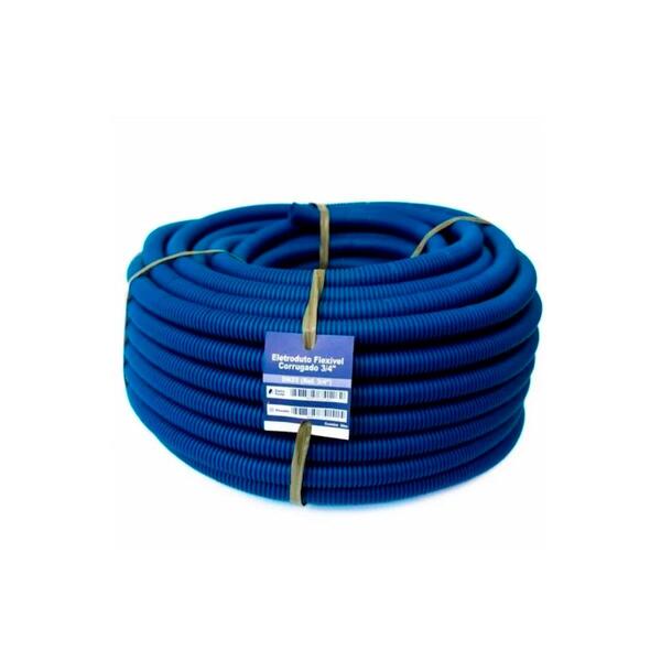 Kit 3 Eletroduto 1"x25m E 2 Un. 3/4"x50m Azul Extra Forte