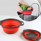 Kit 3 Escorredor Retrátil Macarrão Salada Multiuso Silicone