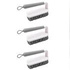 Kit 3 Escovas Para Lavar Piso Calçado Roupa Bege Escovão Cerd