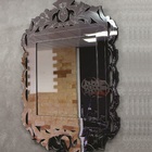 Kit 3 Espelhos Decorativos Venezianos  Pegui 32x20 3883 Prata