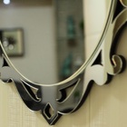 Kit 3 Espelhos Decorativos Venezianos  Pegui 32x24 3867 Prata