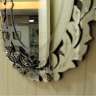 Kit 3 Espelhos Decorativos Venezianos  Pegui 32x26 3882 Prata