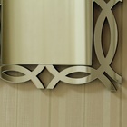 Kit 3 Espelhos Decorativos Venezianos  Pegui 32x27 3871 Prata