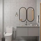 Kit 3 Espelhos Ovais Para Sala De Estar - Preto