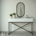 Kit 3 Espelhos Ovais Para Sala De Estar - Preto