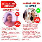 Kit 3 Espelhos Turim Quadrado Preto 40cm, 50cm e 60cm