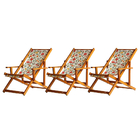 Kit 3 Espreguiçadeira Preguiçosa Dobrável Mel Cb-floral