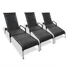 Kit 3 Espreguiçadeiras/cadeira Madrid Reclináveis P/ Piscina