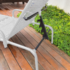 Kit 3 Espreguiçadeiras Catar Para Piscina + 2 Mesas Branco