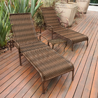 Kit 3 Espreguiçadeiras Para Piscina Catar + 2 Mesas Argila