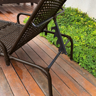 Kit 3 Espreguiçadeiras Para Piscina Catar + 2 Mesas Tabaco