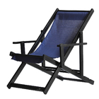 Kit 3 Espreguiçadeiras Preguiçosa Dobrável Envernizada Black