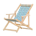 Kit 3 Espreguiçadeiras Preguiçosa Dobrável Madeira Maciça Nat