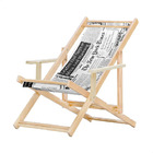 Kit 3 Espreguiçadeiras Preguiçosa Dobrável Madeira Maciça Nat