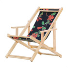 Kit 3 Espreguiçadeiras Preguiçosa Dobrável Madeira Maciça Nat