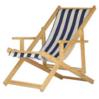 Kit 3 Espreguiçadeiras Preguiçosa Dobrável Madeira Maciça Nat